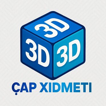 Reklam, çap: 3D çap xidməti İstədiyiniz fiqurlar,qablar,breloklar və s Xüsusi