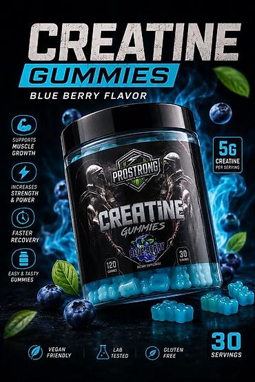 голубики: Жевательные пастилки с креатином PROSTRONG Creatine Gummies — вкус — 1