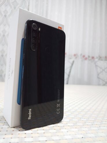 телефон fly q: Xiaomi Redmi Note 8, 64 ГБ, цвет - Черный, 
 Отпечаток пальца, Face ID