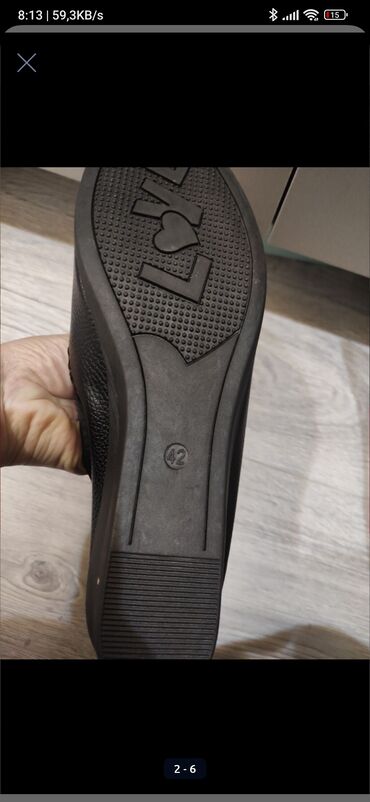 Basanoşka və səndəllər: Ölçü: 39, rəng - Qara, İşlənmiş — 13