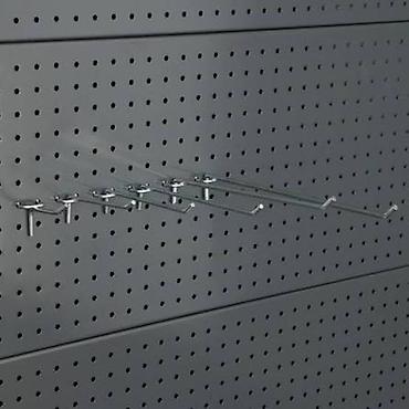 вешилка: Pegboard üçün metal asma qarmaqlar Məhsul təsviri: - Delikli panel — 6