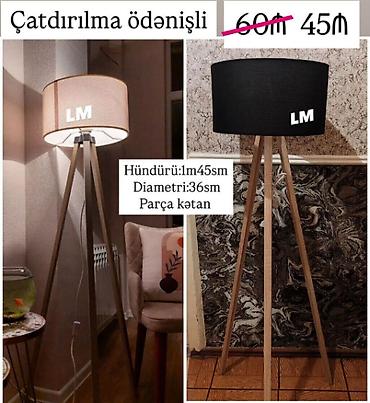 egger laminat: Yeni lampalar✨TORŞER Qiymət : 45₼ Ölçü:hün 1m45smxdiametri36sm — 2
