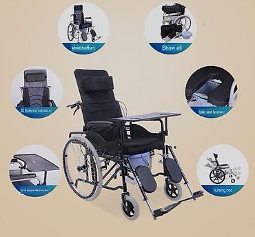 Инвалидные коляски: Инвалидные коляски с туалетом и высокой откидной спинкой подножки — 2