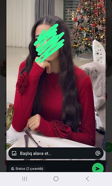 qadin geyim: Qırmızı qadın bluzası - Rəng: tünd qırmızı/bordo - Model: dar — 1