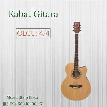 elektron gitara qiymeti: Kabat akustik gitara Ölçü: 4/4 🚚Çatdırılma xidməti mövcuddur