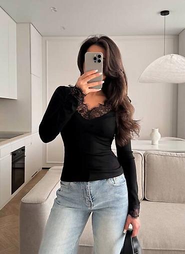 Лонгсливы: Лонгслив, цвет - Белый, S — 2