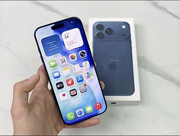 Мобильные телефоны и аксессуары: IPhone 17 Pro Max, Б/у, 256 ГБ, Синий, Защитное стекло, Чехол, Кабель, 100 % — 7