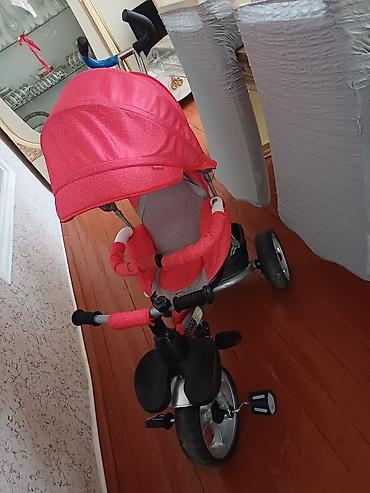 uşağ manej: Uşaq üçtəkərli velosiped/araba – qırmızı Xüsusiyyətlər: - 3 təkərli — 3