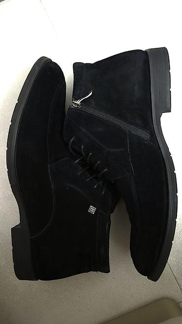 Ботинки: Ботинки-челси Brooman, черные. Замша, мех. Куплены за $200, носились 1 — 1