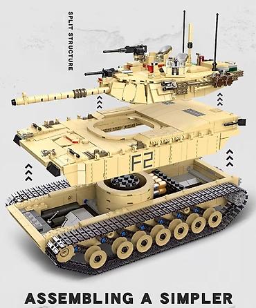 tank konstruktorları: 1389 hissədən ibarət iri həcmli Leqo-kanstruktor tank Abrams.Qiyməti — 6