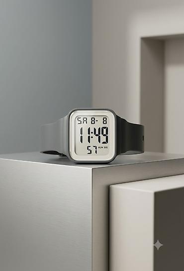 часы casio: Продаю стильные электронные наручные часы ​Минималистичный квадратный — 1