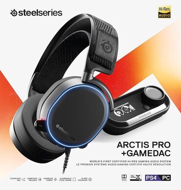микрофон для пк: SteelSeries Arctis Pro + GameDAC – это игровые наушники с