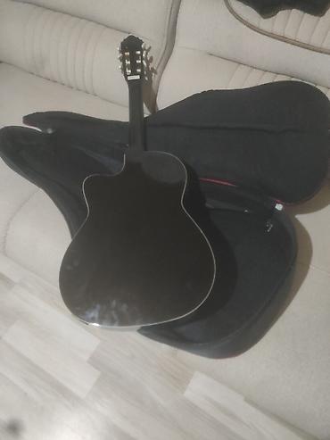 rock gitara: Qara klassik gitara + yumşaq qab (çexol) - Korpus: kəsikli (cutaway) — 3