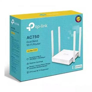 Modemi, ruteri i mrežni uređaji: TP-Link Archer C24 – AC750 Dual Band Wi‑Fi ruter - Dvopojasni Wi‑Fi — 2