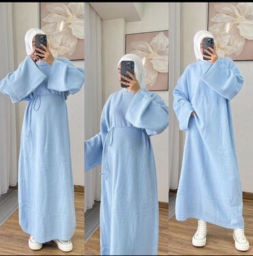 прямые платья для полных: Повседневное платье, Зима, Длинная модель, Трикотаж, Оверсайз, Стандарт