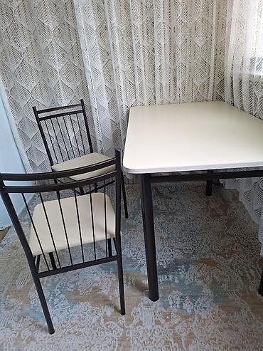 sana kecisi: Mətbəx və ya balkon üçün kompakt masa-stul dəsti - Dəst: 1 ədəd masa — 4