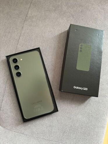 telefon hissleri: Samsung Galaxy S23, 128 GB, rəng - Yaşıl, Zəmanət, Düyməli, Sensor