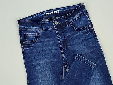 flared low rise jeans: Spodnie jeansowe, 12 lat, 152, stan - Idealny — 1