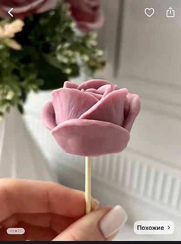 Кондитерский инвентарь: Молд «Роза Чудо», 6 ячеек — силиконовая форма для изготовления — 4