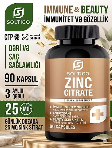 optitech vitamin c: Zinc Citrate (25 mq) – 90 tablet Həm sağlamlığınızın, həm də — 1