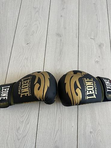Перчатки: Перчатки для бокса/муай‑тай LEONE 1947, модель Muay Thai Style, вес 12 — 4