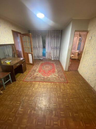2 комнатная квартира ахунбаева: 2 комнаты, 44 м², Хрущевка, 3 этаж