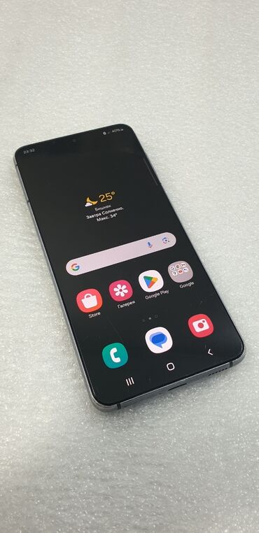поко телефон цена: Samsung Galaxy S21 5G, Колдонулган, 128 ГБ, түсү - Кара, 2 SIM