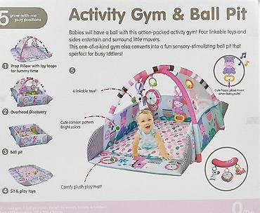Игровые манежи: Развивающий коврик с аркой и сухим бассейном Activity Gym & Ball — 2