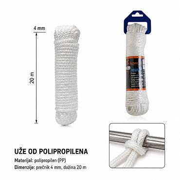 KMT Polipropilenski konopac 2406302 Polipropilensko uže univerzalne