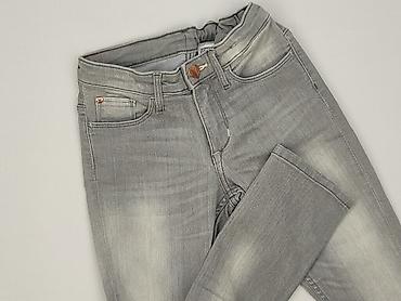 szare jeansy hm: Spodnie jeansowe, H&M, 5-6 lat, 110/116, stan - Idealny — 1