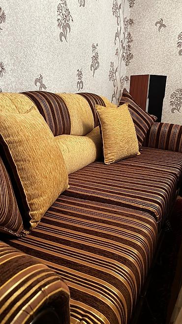 casa bella: Комплект мягкой мебели, Б/у, цвет - Коричневый — 6