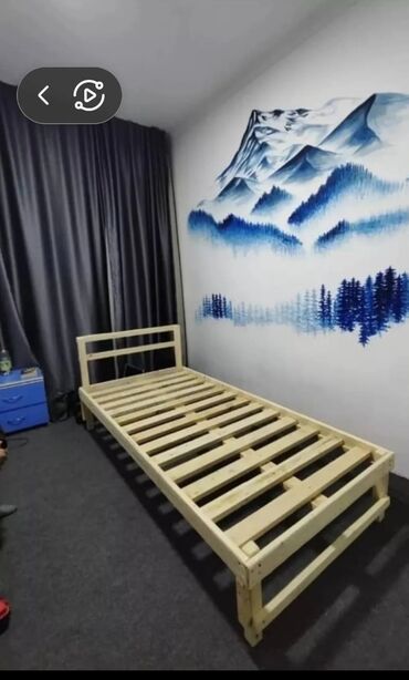 Односпальные кровати: Кровать.Новые из Российской сосны кровать жаны карагайдан жасайбыз — 22