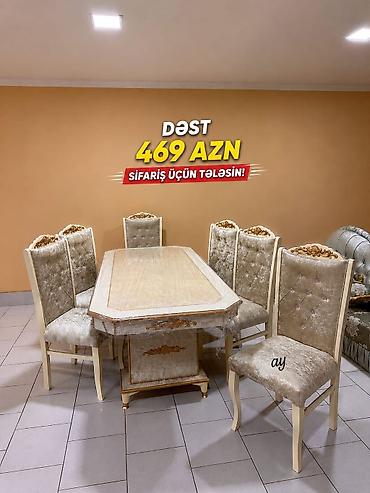 kirayə stol stul: Masa desti sifarisle hazırlanır. ⚜️ İstehsaldan satiş, otağınıza — 1