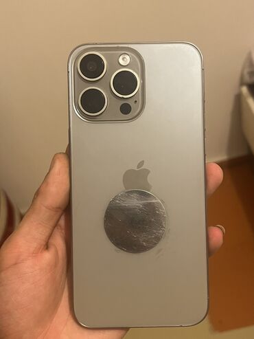 iphone x telefonlar: IPhone 15 Pro Max, 512 GB, Gümüşü, Barmaq izi, Face ID