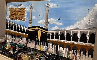 numis med: Assalamun aleykum . 📿🎨3 ədəd kətan üzərində incə işlənmiş rəsimlərmiz — 2