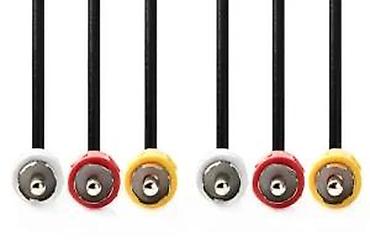 Kablovi i adapteri za kamere: Nedis Stereo Video kabl – 3x RCA (muški) na 3x RCA (muški) - Tip — 15