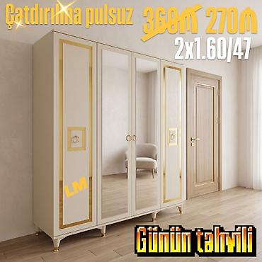 2ci el dolablar: Dörd qapılı dolablar təmiz laminatla 📌 Qiymət : 270₼ Ölçü : 2 x 1.60 — 3