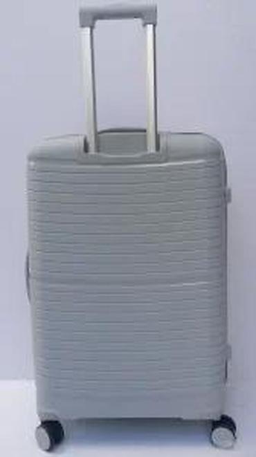 Putni koferi i torbe: Tvrdi kofer na točkiće – sivi - Materijal: izdržljiva tvrda školjka — 17