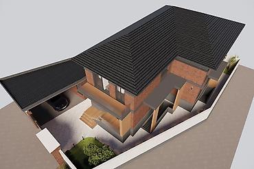 Фасадные работы: Современный двухэтажный дом в стиле неоклассика/минимализм — — 10