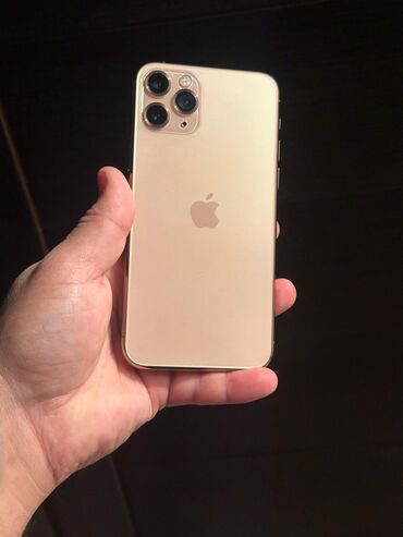 Apple iPhone: IPhone 11 Pro, 256 GB, Matte Gold, Simsiz şarj, Face ID