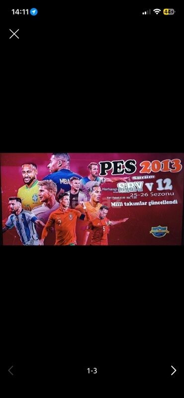 ps3 pultlari: PES 2013 futbol simulyasiya oyunu. Oyun, 25-26 mövsümü üçün milli