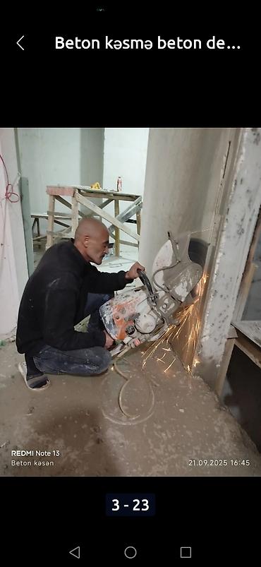 plastik qapi pencere setkasi: Beton kəsmə və deşmə xidməti - Dəqiq və təmiz kəsim: divar, döşəmə və — 5