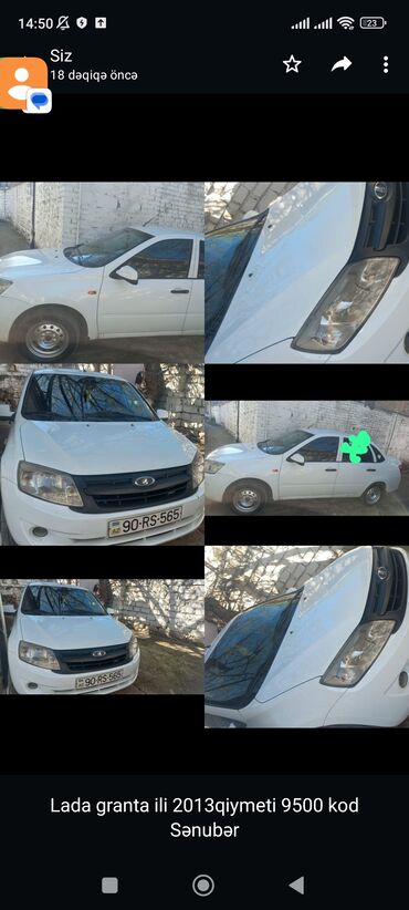 Игрушки: Lada granta ili 2013qiymeti 9500 kod Sənubər