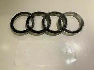 Nalepnice za automobile: Audi prednji znak Sivi i crni 273 x 95mm. Zamenski znakovi Audi — 14