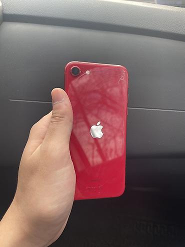 Apple iPhone: IPhone SE 2020, Б/у, 64 ГБ, Красный, Чехол, 77 % — 2