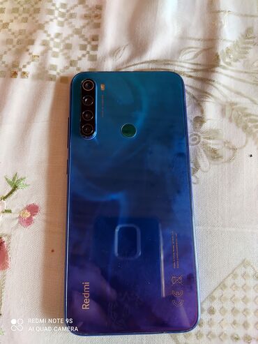 телефон fly iq4412 quad: Redmi Note 8 (2021), 128 GB, rəng - Göy, Zəmanət, Kredit, Qırıq