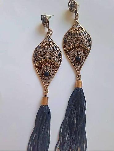 Серьги: Новые Серьги-кисти и Браслет с подвесками на руку. В стиле — 9