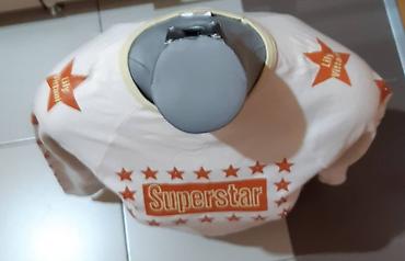 broj 80 za bebe: Majica dugih rukava “Superstar” - Boja: bela sa narandžastim zvezdama — 2