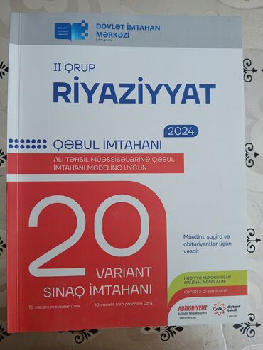 Salam, riyaziyyat 20 sınaq kitabıdır, DİM indir