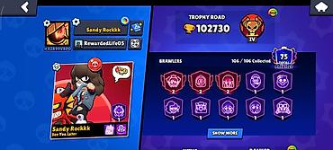 Другие игры и приставки: 102K Brawl Stars oyun hesabı - Kupa: 102,730 - Hesab ili : 2020 - — 1